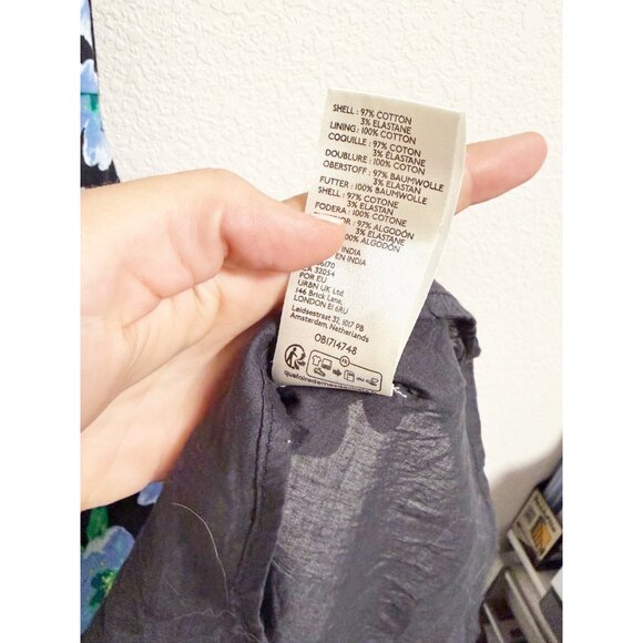 Free People Womens Finer Things Printed Midi Dress Strappy Back Floral Medium - Picture 7 of 9